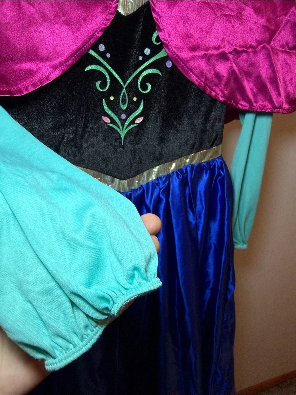 Princess Anna Costume Cape Dress
